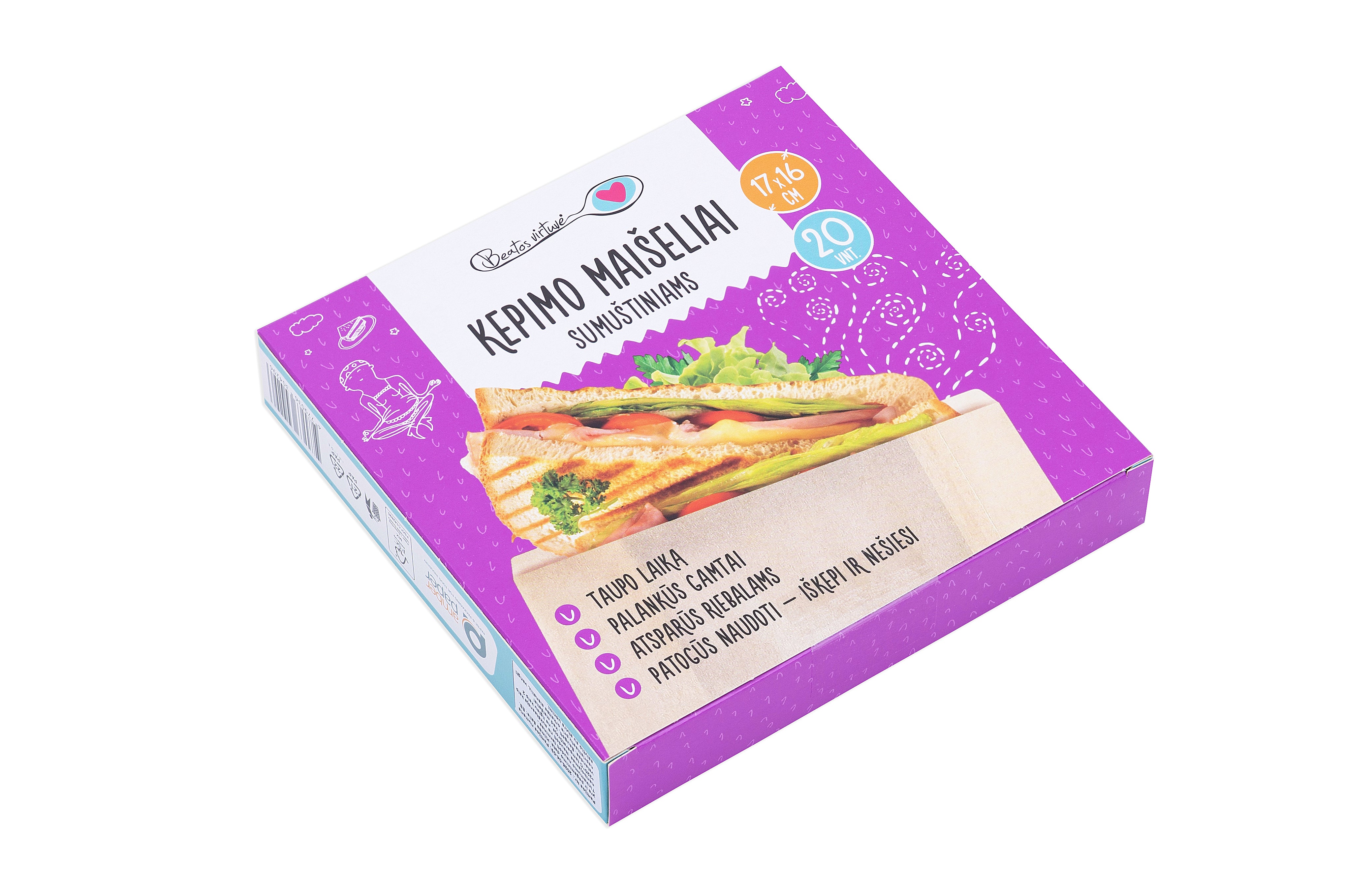 Beatos Virtuvė Kepimo Maišeliai (sumuštiniams)