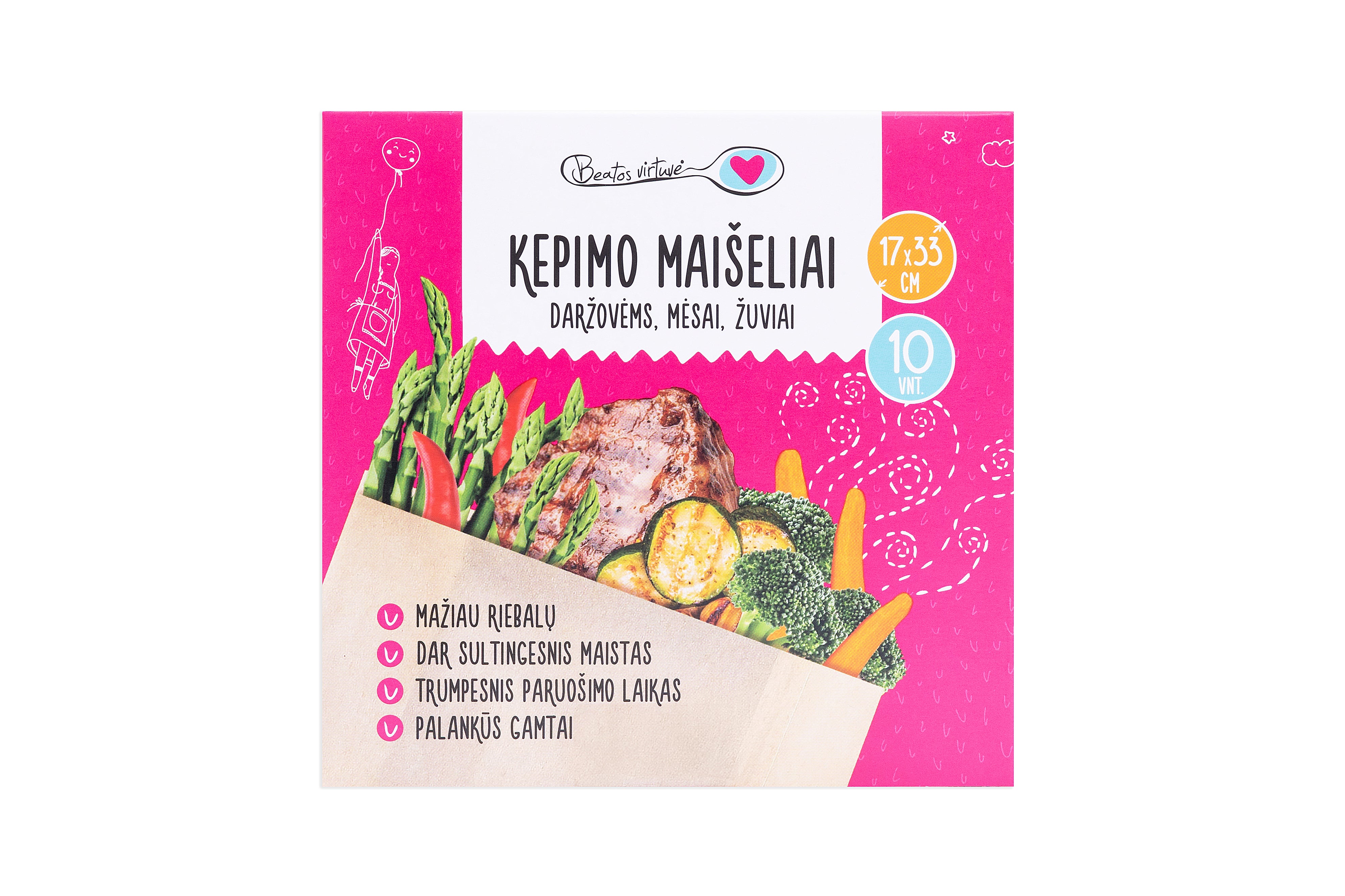 Beatos Virtuvė Kepimo Maišeliai (patiekalams)