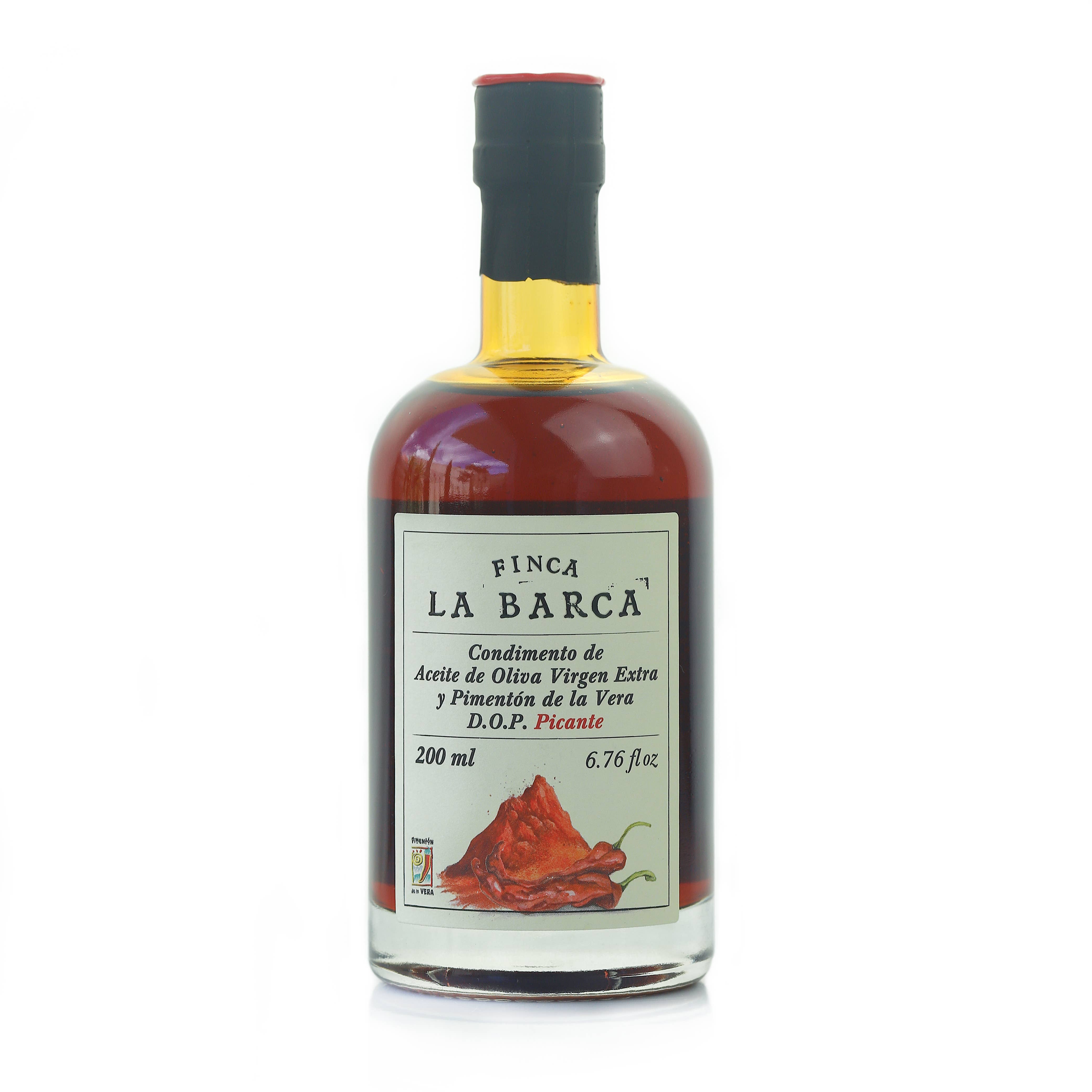Aceite de Oliva Virgen Extra y Pimentón de La Vera Picante Finca La Barca