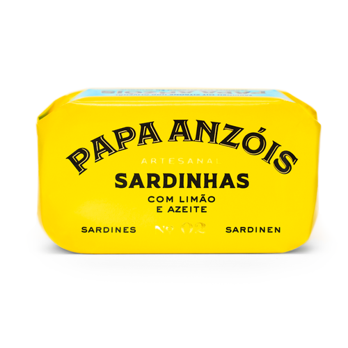 Sardinės su citrina ir alyvuogių aliejumi | Papa Anzóis No.2 – priekinis vaizdas | Beata Nicholson
