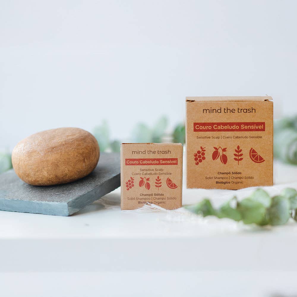 Solid Shampoo Sensitive Scalp – Mind The Trash – priekinis vaizdas | Beata Nicholson