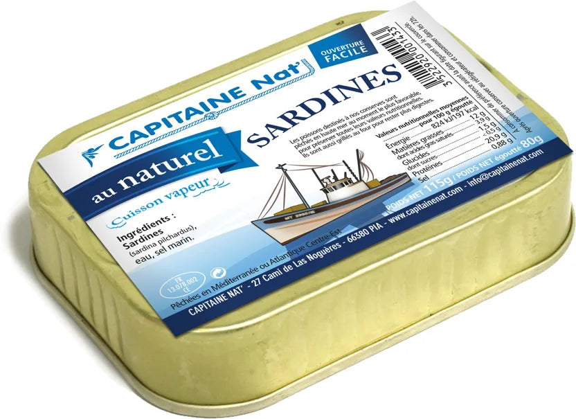 Sardinės vandenyje | Capitaine Nat CAPITAINE NAT'