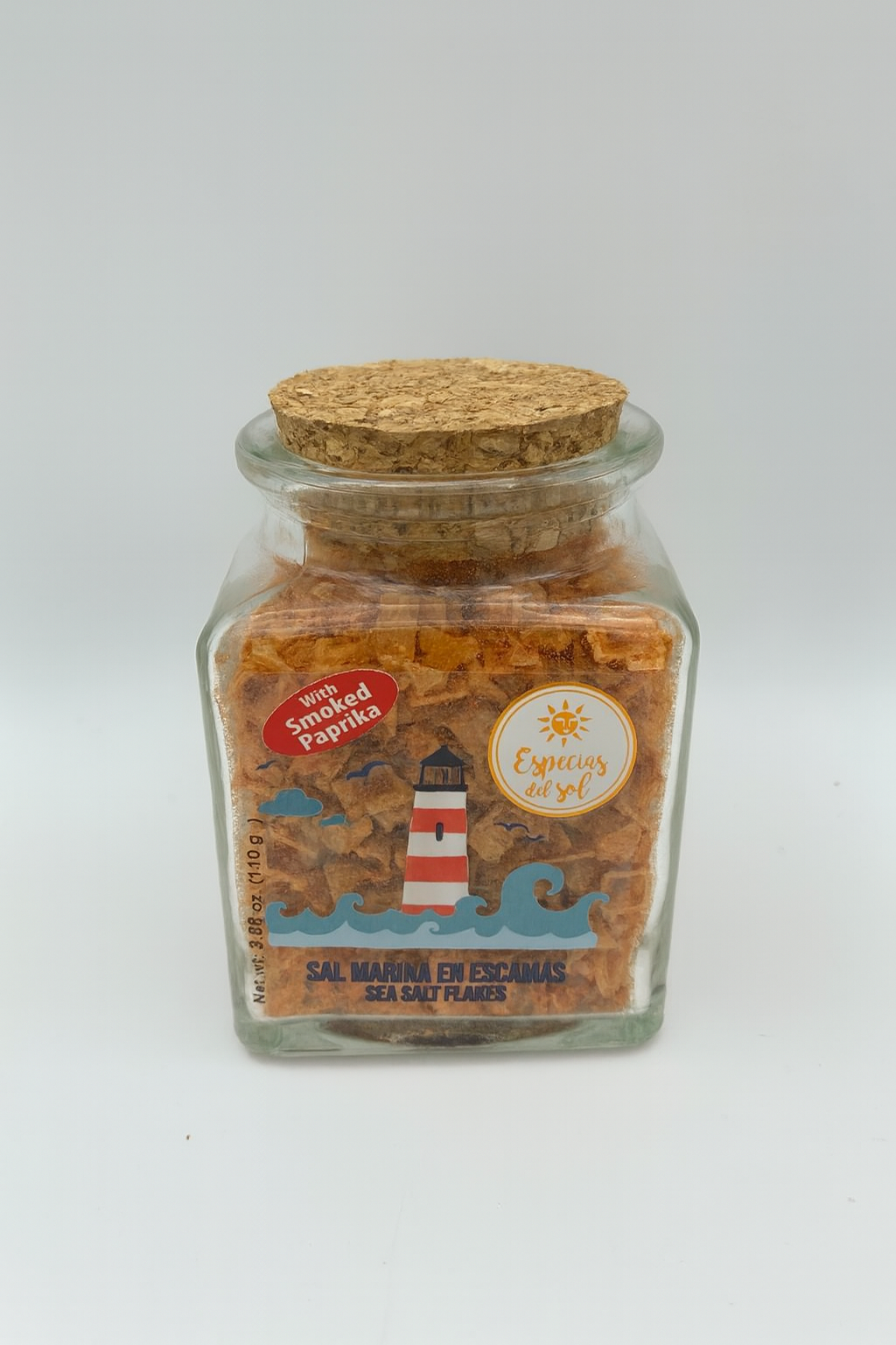 SALT [in Flakes] PAPRIKA [TC] Glass Jar / 110g Especias del Sol