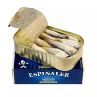 Sardinės alyvuogių aliejuje | ESPINALER – galinis vaizdas | Beata Nicholson