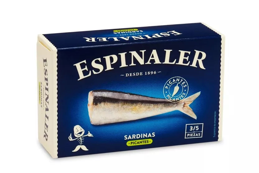 Sardinės aštriame augaliniame aliejuje | ESPINALER – priekinis vaizdas | Beata Nicholson