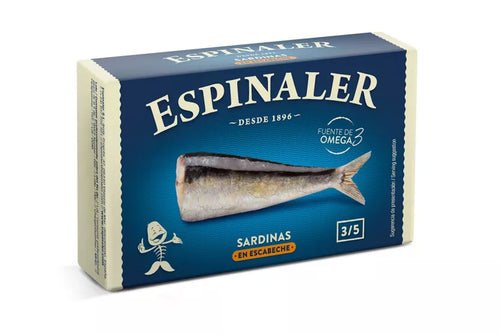 Sardinės švelniame marinate (escabeche) | ESPINALER – priekinis vaizdas | Beata Nicholson