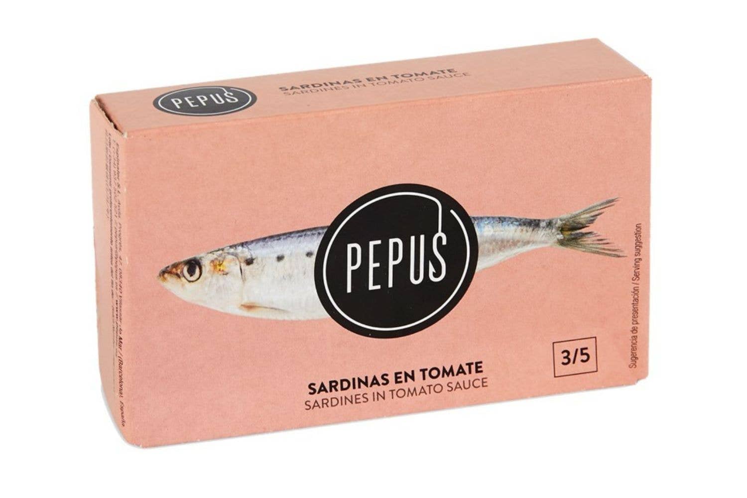 PEPUS RR-125 Sardines Tomato Sauce – priekinis vaizdas | Beata Nicholson
