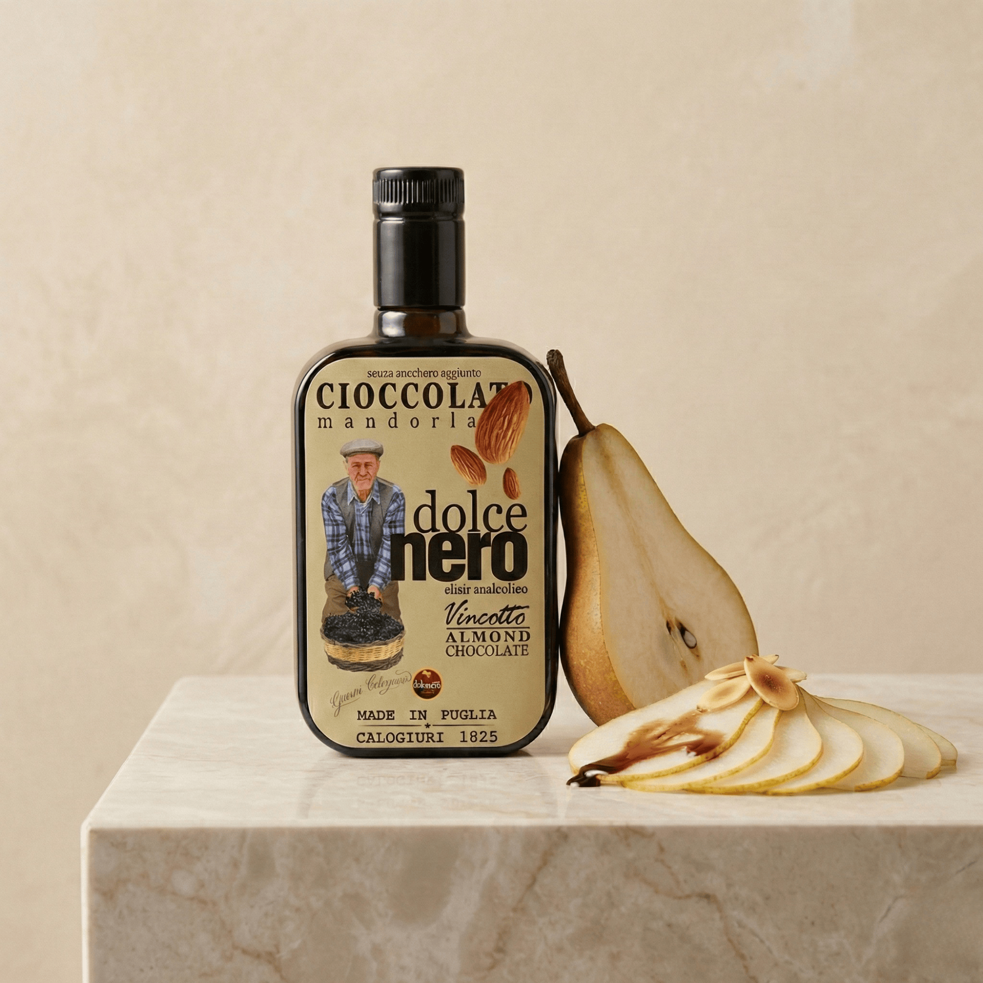 Ypatingas šokolado ir migdolų eliksyras - Dolcenero Vincotto Mandorlato