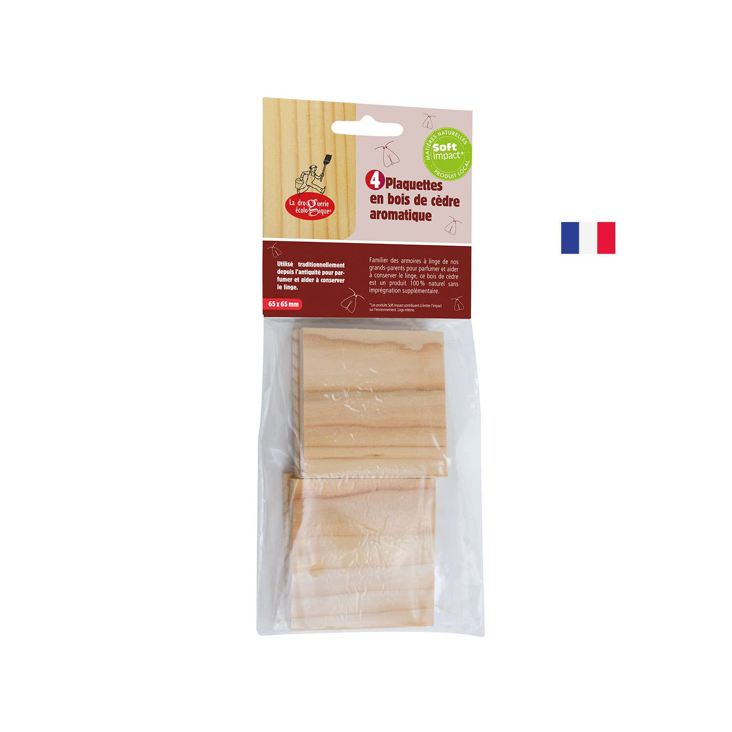 Eco-Friendly Cedar Blocks - Set of 4 - La Droguerie Ecodis - Grand Beau