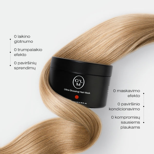 CLM maitinamoji plaukų kaukė ULTRA GLOSSING, 200 ml Beatos.lt