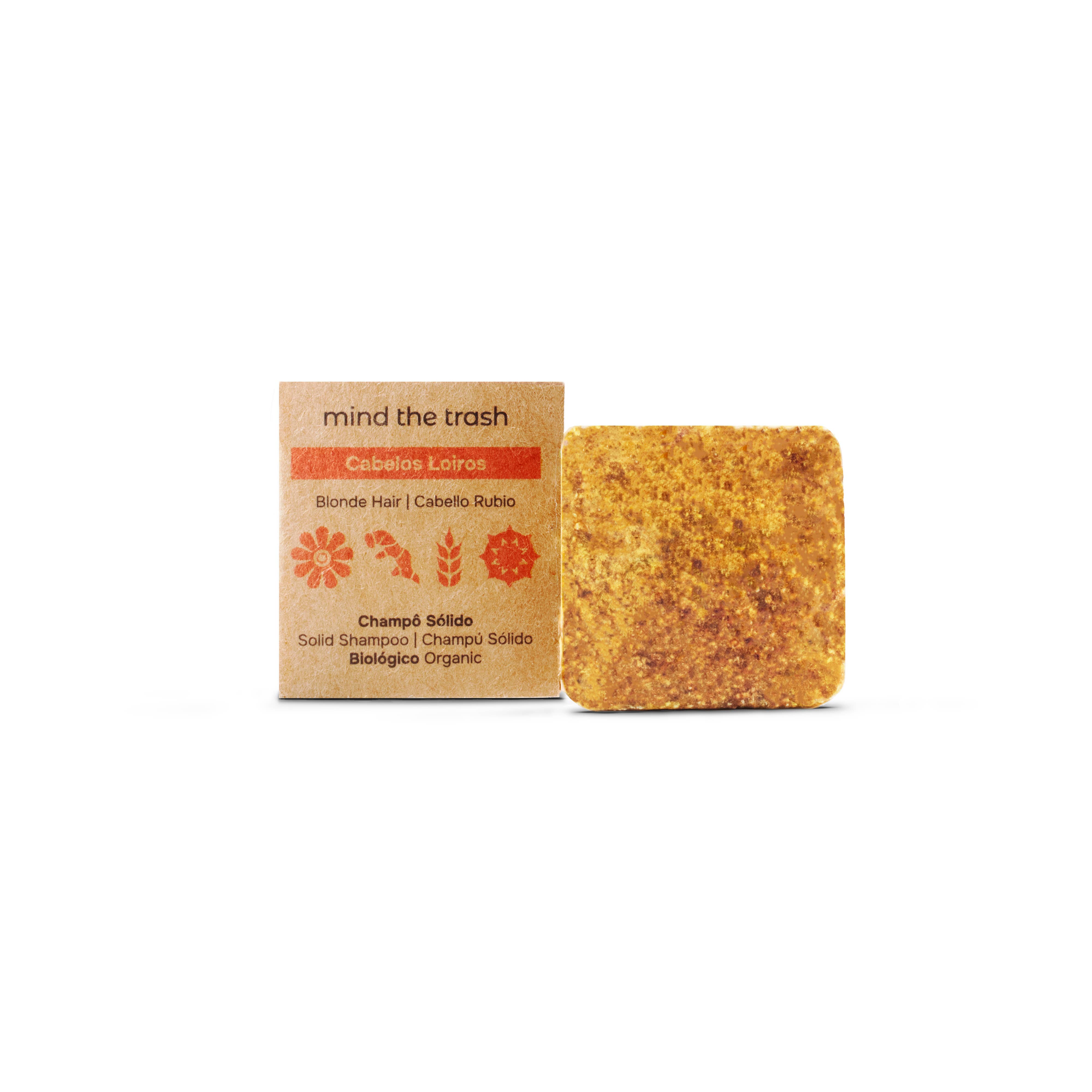 Solid Shampoo Blonde Hair Travel Size – Mind The Trash – priekinis vaizdas | Beata Nicholson