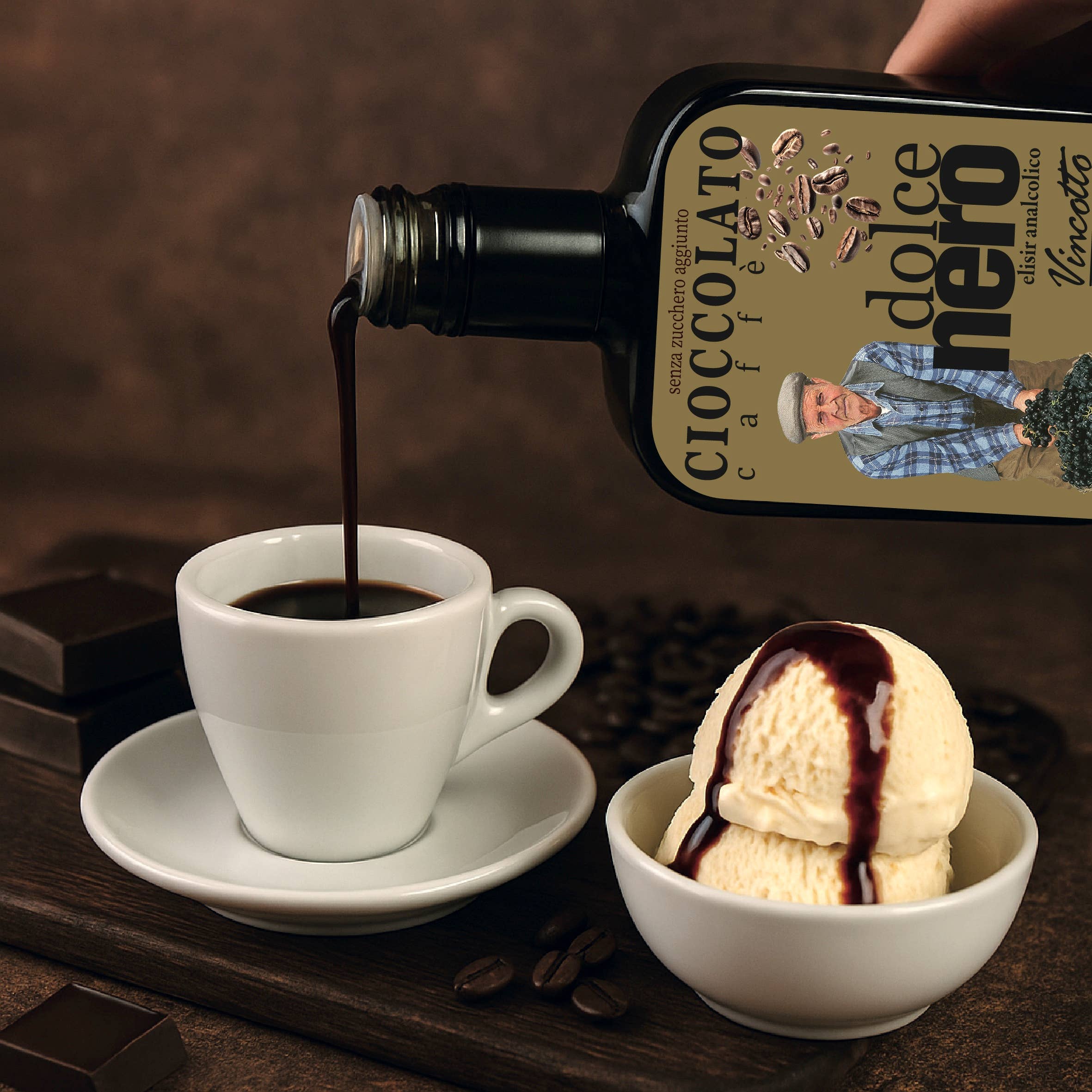 Ypatingas šokoladinis vynuogių eliksyras - Dolcenero Vincotto Chocolate ir kavos eliksyras