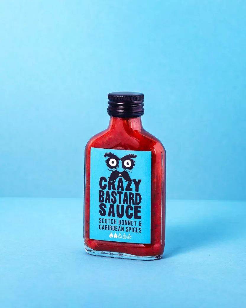 Aštrus padažas Crazy Bastard | Scotch Bonnet ir Karibų prieskoniai, 100 ml – galinis vaizdas | Beata Nicholson