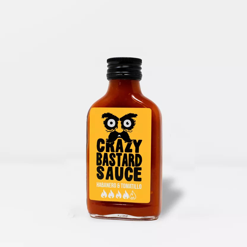 Crazy Bastard aštrus padažas - habanero ir tomatilų skonio, 100 ml – priekinis vaizdas | Beata Nicholson