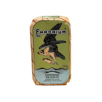 Sardinės alyvuogių aliejuje, Emporium, 120 g | Ampinhal – priekinis vaizdas | Beata Nicholson