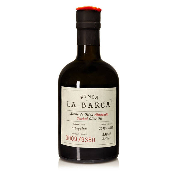 Aceite de Oliva Ahumado "FINCA LA BARCA" botella 250ml. Finca La Barca