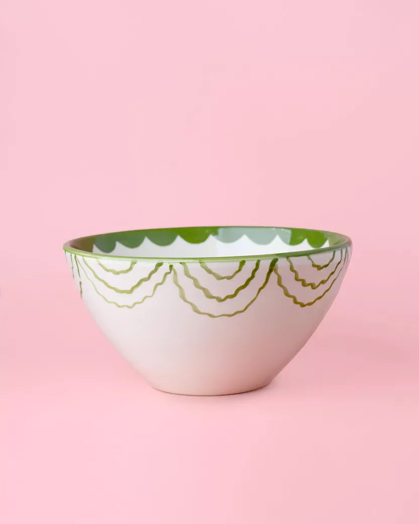 Keraminis salotų dubuo 1,5 l - 21 cm / Vintažinis namų dekoras - Roots kolekcija – priekinis vaizdas | Beata Nicholson
