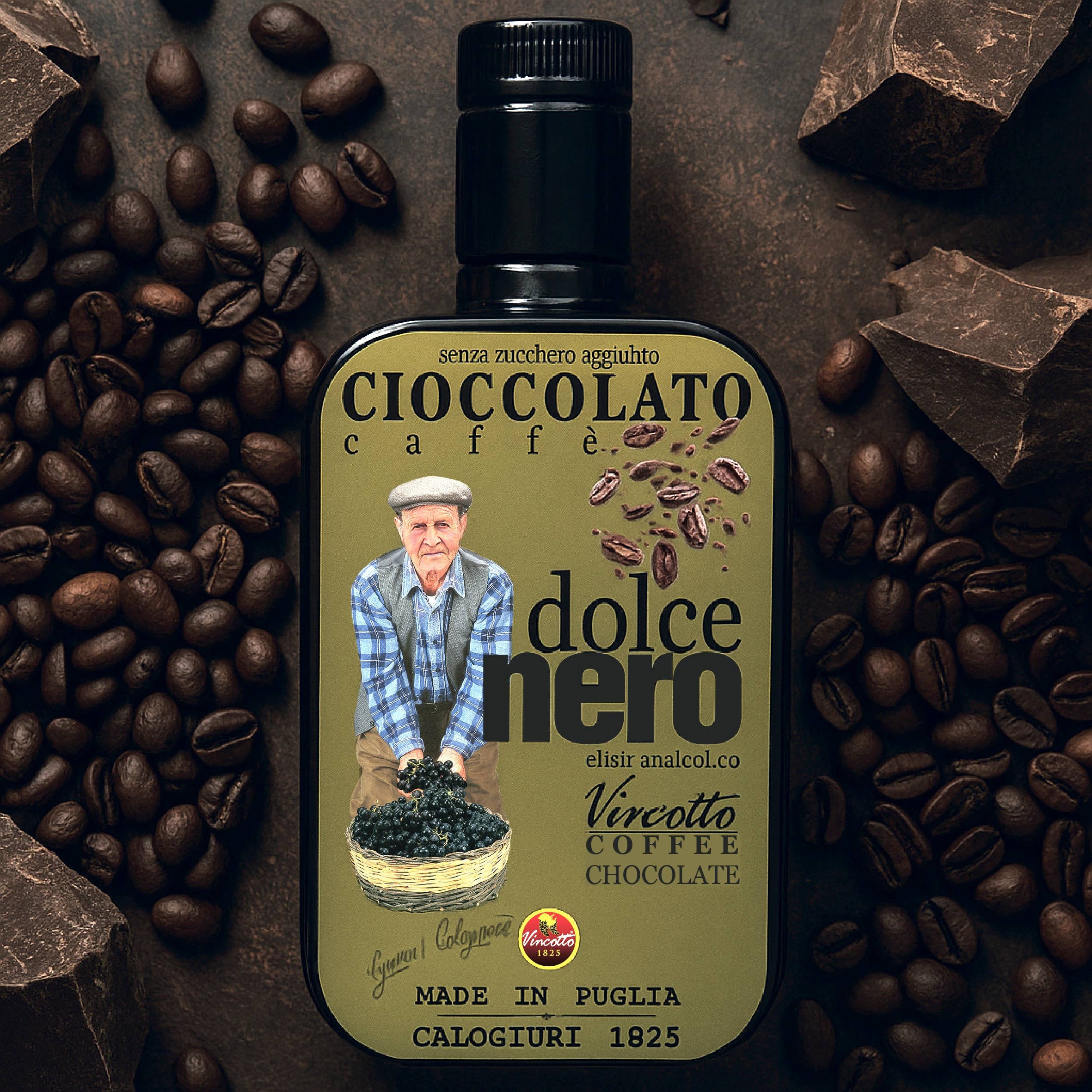 Ypatingas šokoladinis vynuogių eliksyras - Dolcenero Vincotto Chocolate ir kavos eliksyras