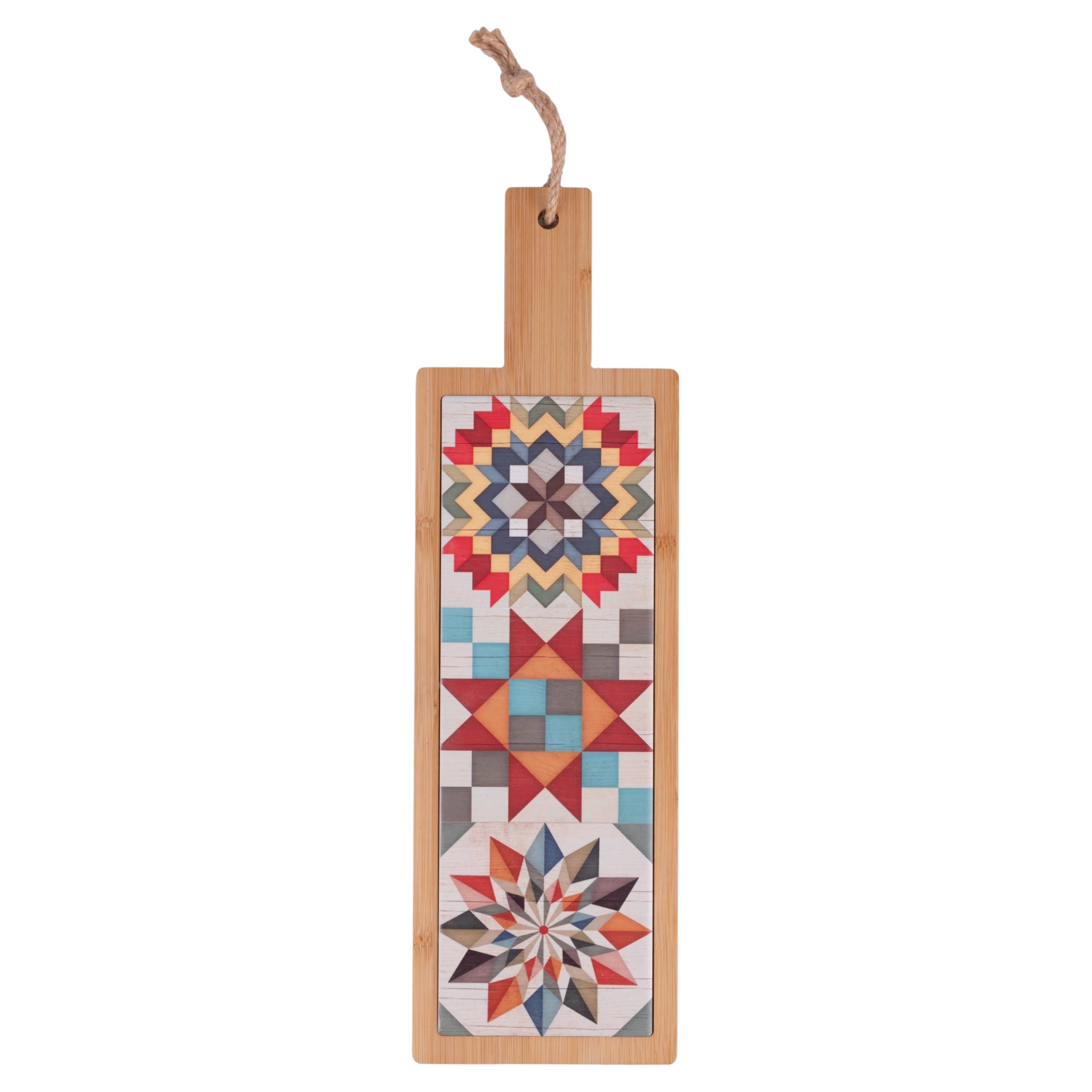 Geometric cutting board with handle 12.5 x 41.5 cm VdE Tivoli 1996