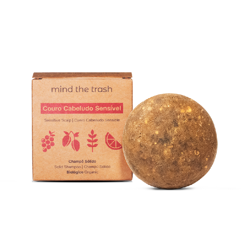 Solid Shampoo Sensitive Scalp – Mind The Trash – galinis vaizdas | Beata Nicholson