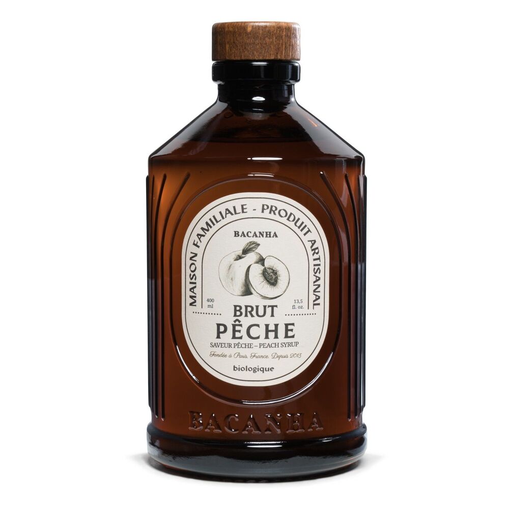 Natūralus persikų sirupas - ekologiškas - 400 ml | Bacanha Bacanha