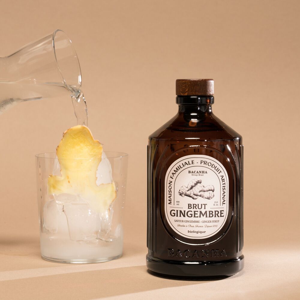 Natūralus imbiero sirupas - ekologiškas - 400 ml | Bacanha Bacanha