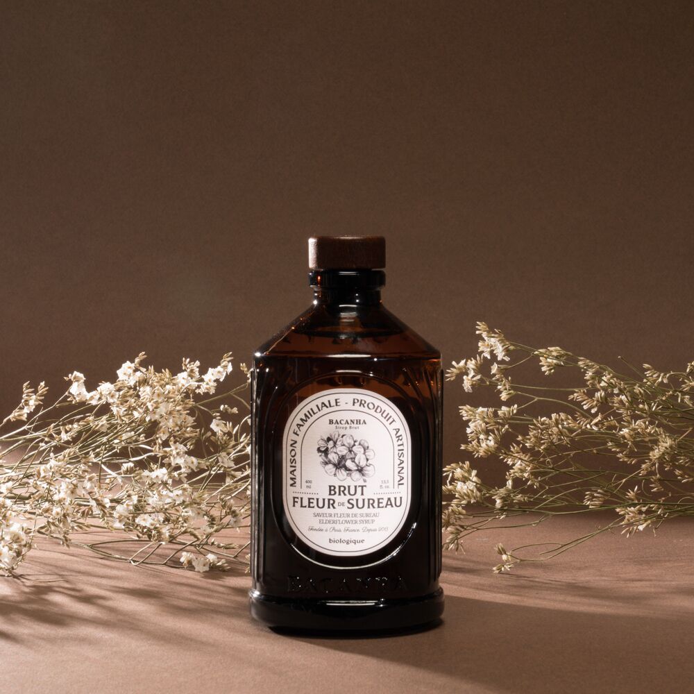 Natūralus šeivamedžių žiedų sirupas - ekologiškas - 400 ml | Bacanha Bacanha