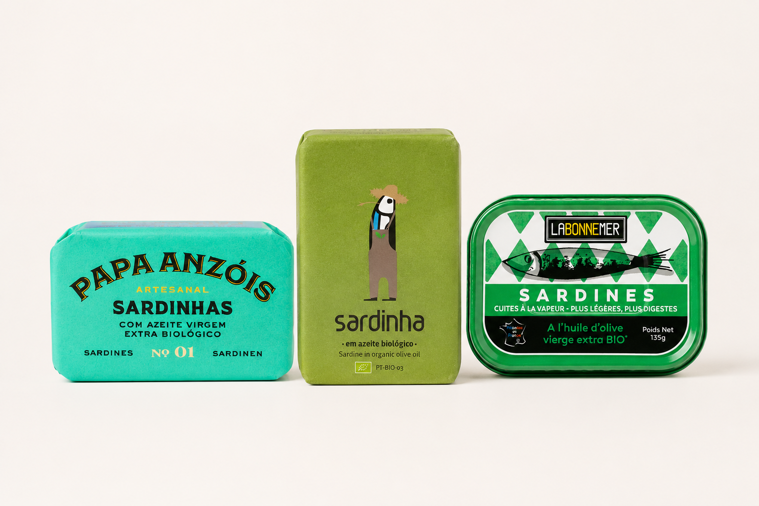 Sardinių ekologiškame alyvuogių aliejuje rinkinys