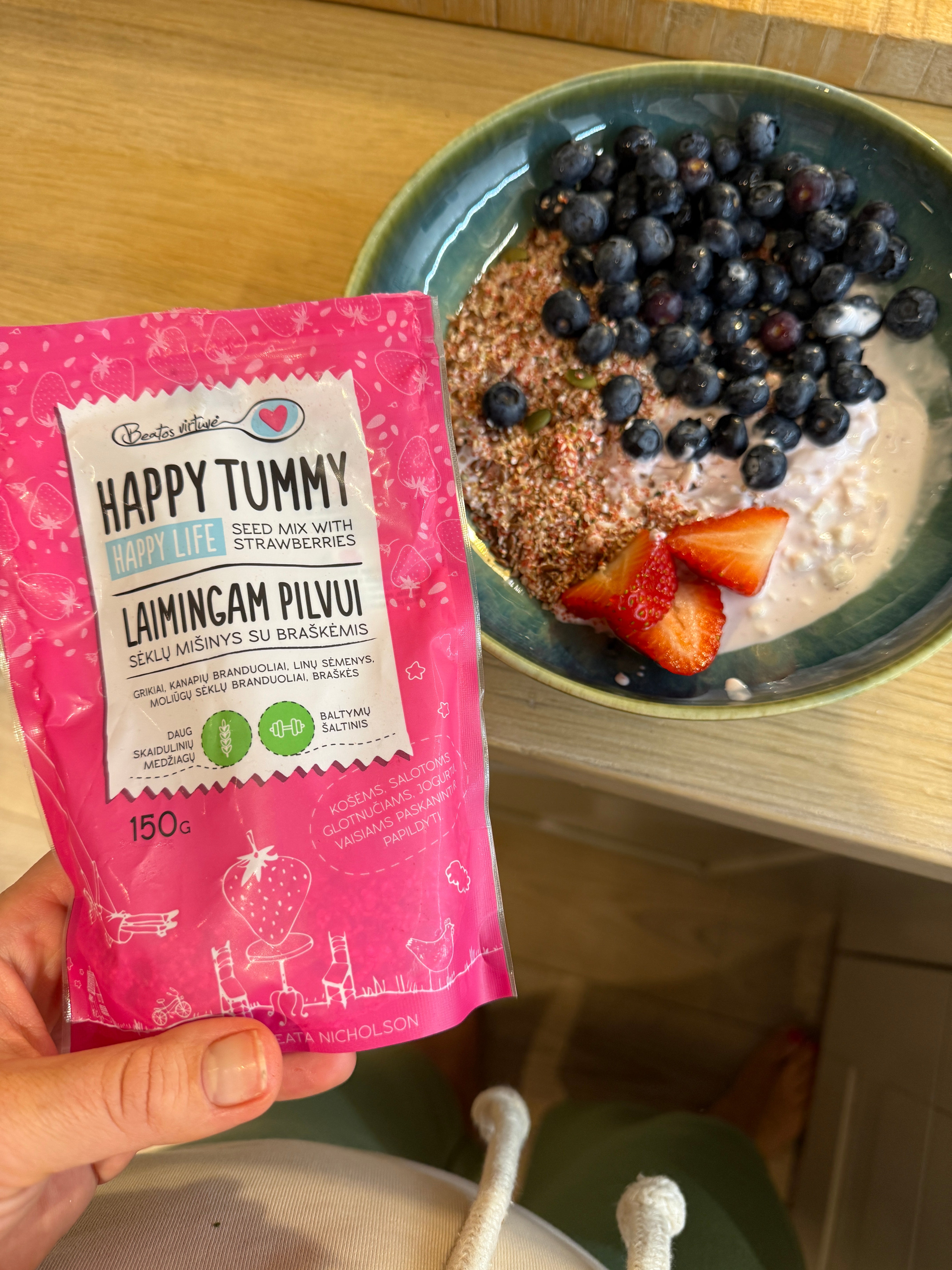 "Beatos virtuvė" Sėklų mišinys su braškemis "Laimingam Pilvui” 150g