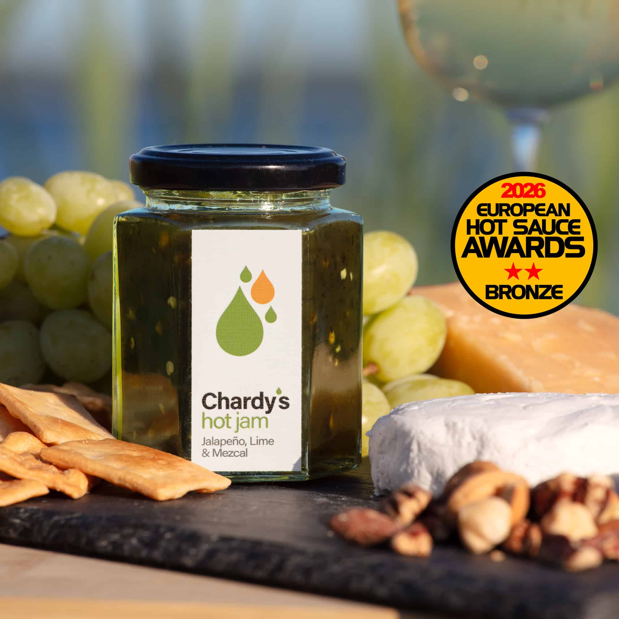 Chardy's aštri paprikų uogienė su jalapeño, laimu ir meskaliu, 200 g