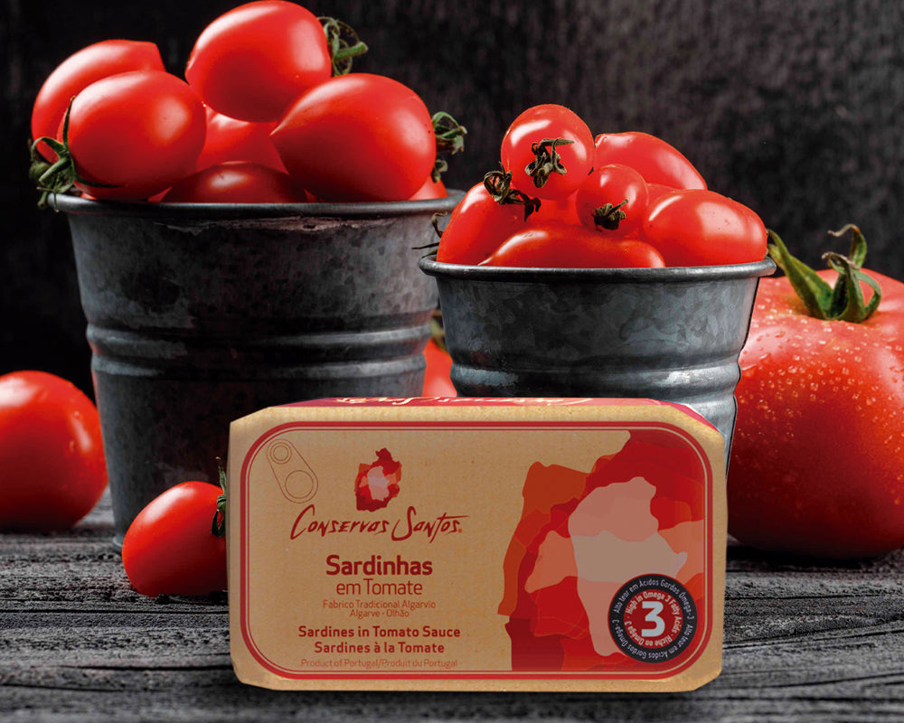 Sardinės pomidorų padaže - Santos – su šviežiais pomidorais | Beata Nicholson