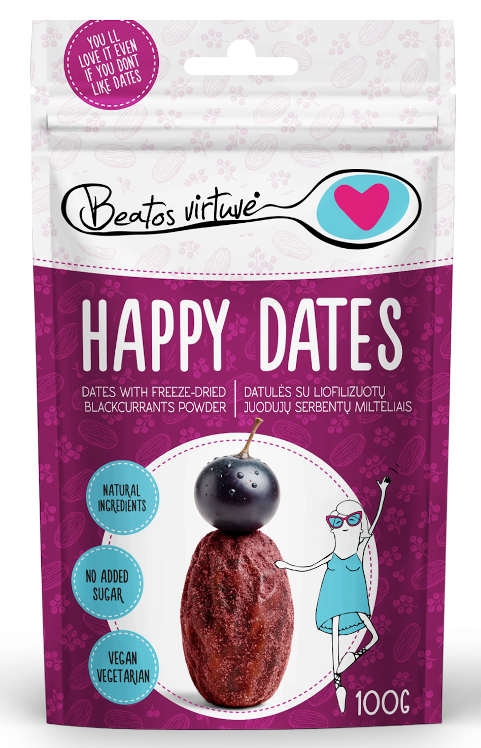 Happy Dates su juodaisiais serbentais