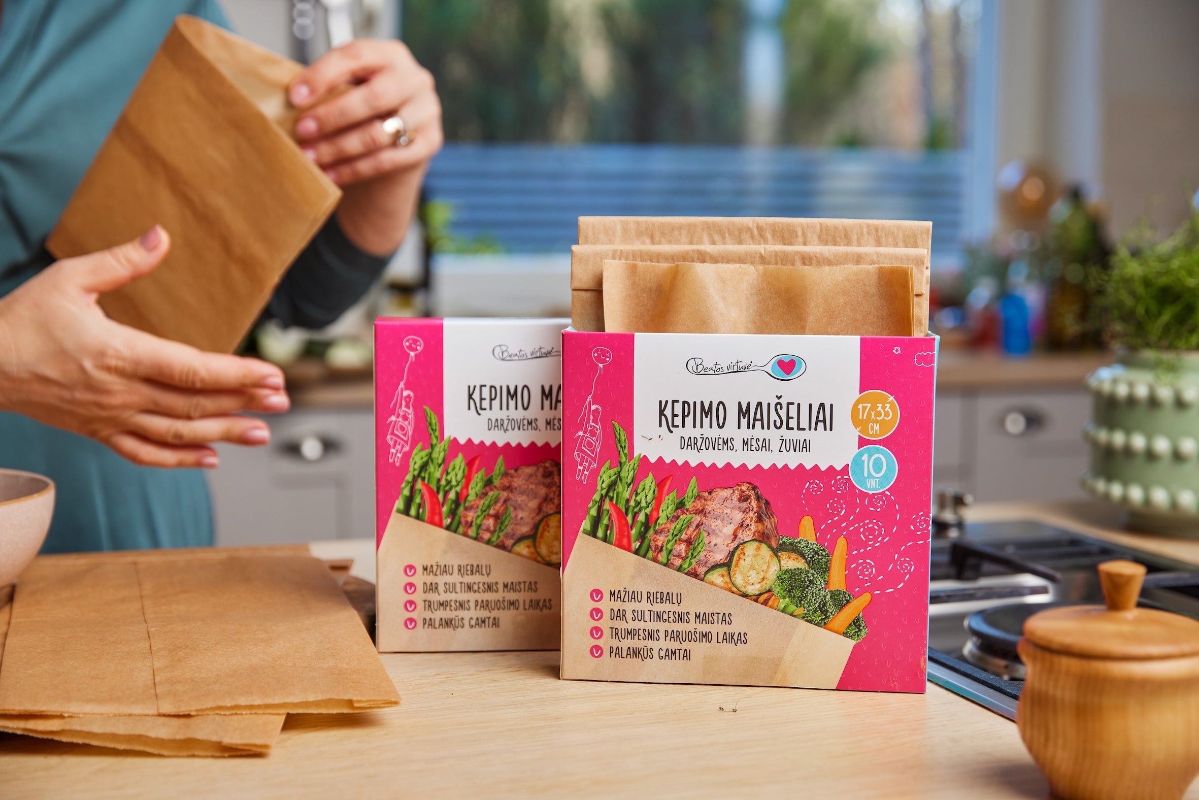 Beatos Virtuvė Kepimo Maišeliai (patiekalams)