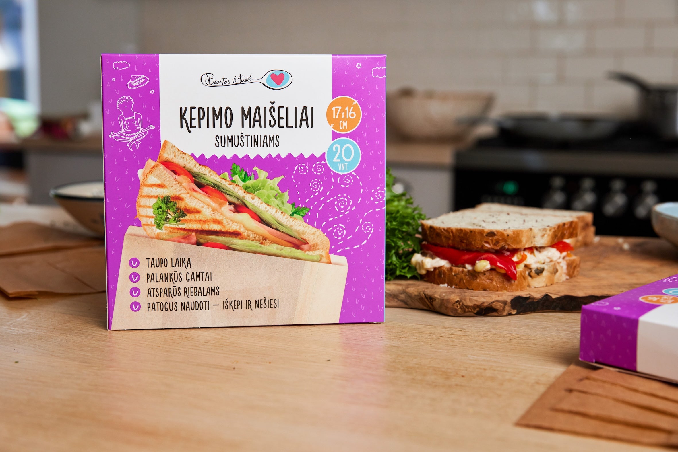 Beatos Virtuvė Kepimo Maišeliai (sumuštiniams)