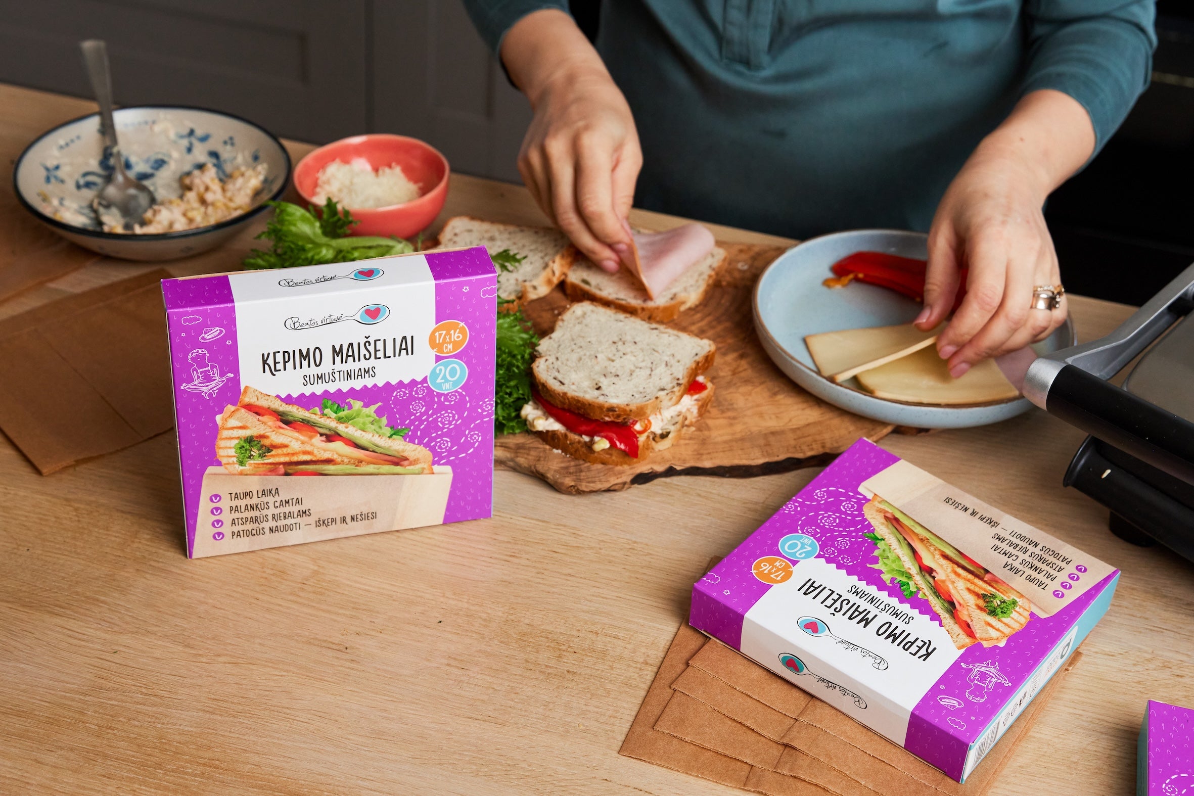 Beatos Virtuvė Kepimo Maišeliai (sumuštiniams)