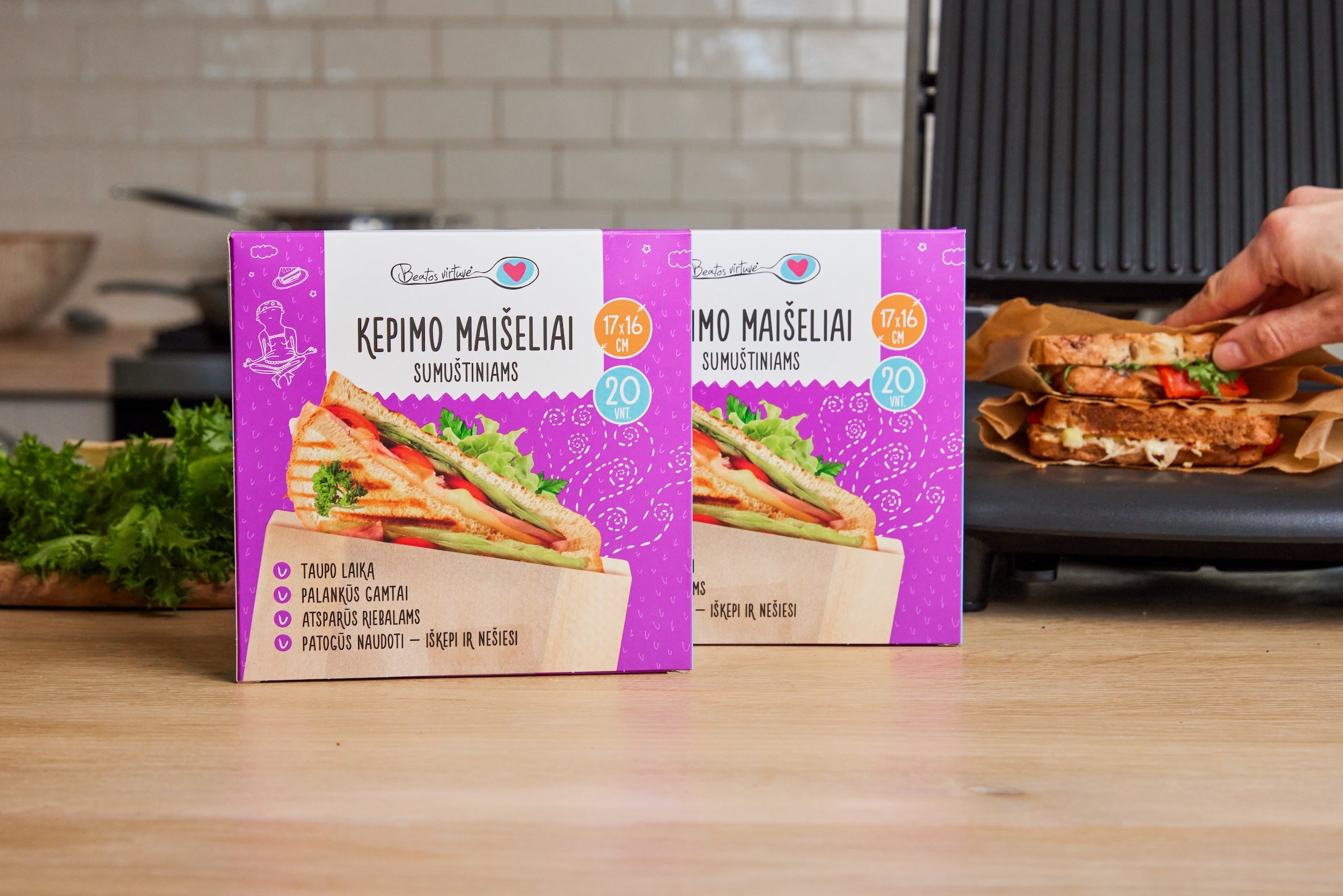 Beatos Virtuvė Kepimo Maišeliai (sumuštiniams)