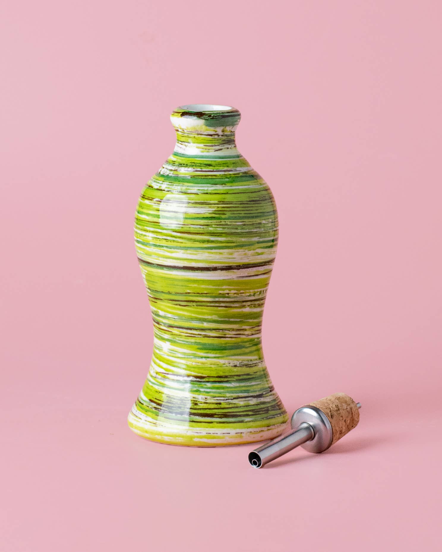 Rankų darbo keraminiai aliejaus buteliai 300ml