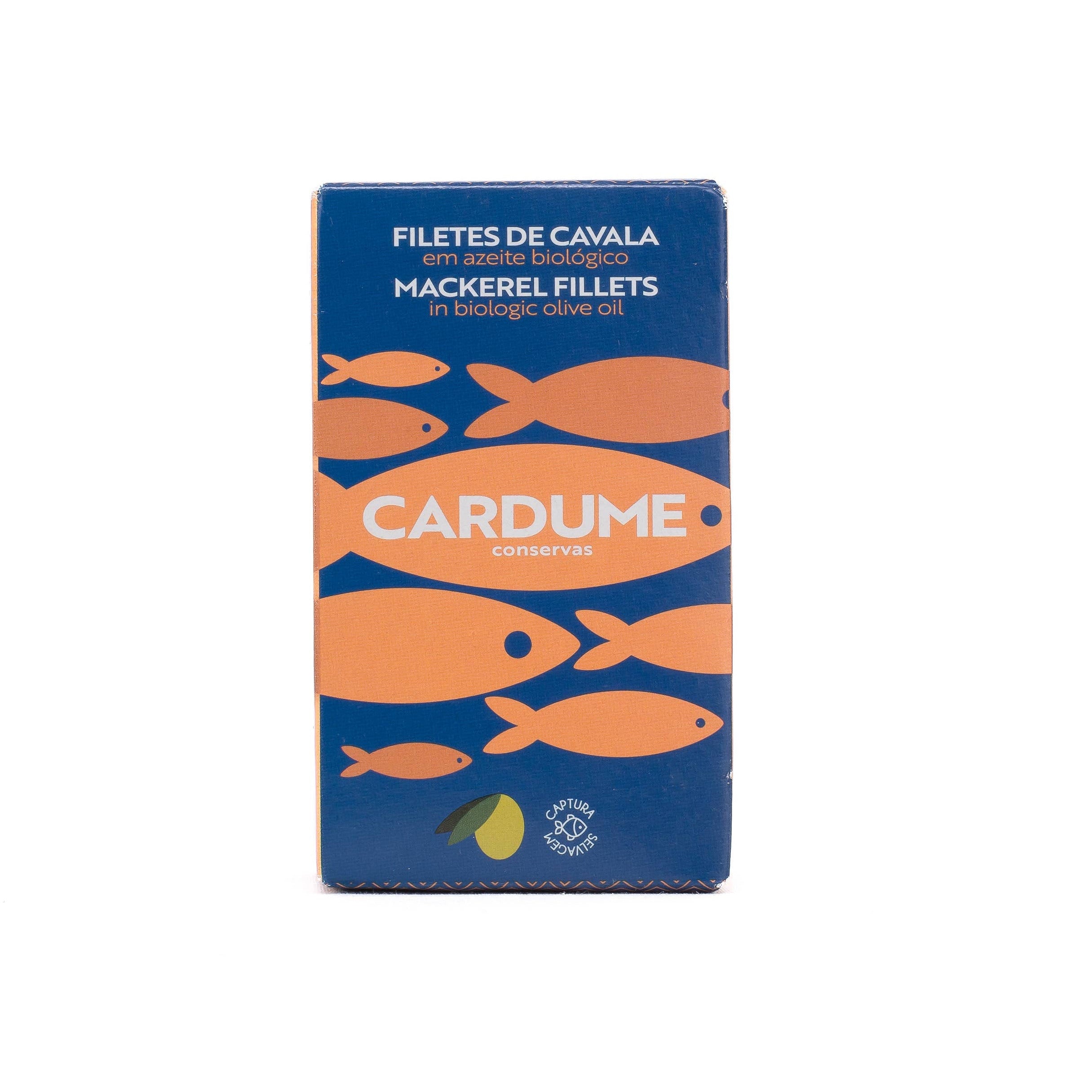 Mackerel fillets in Biological olive oil Conservas Cardume