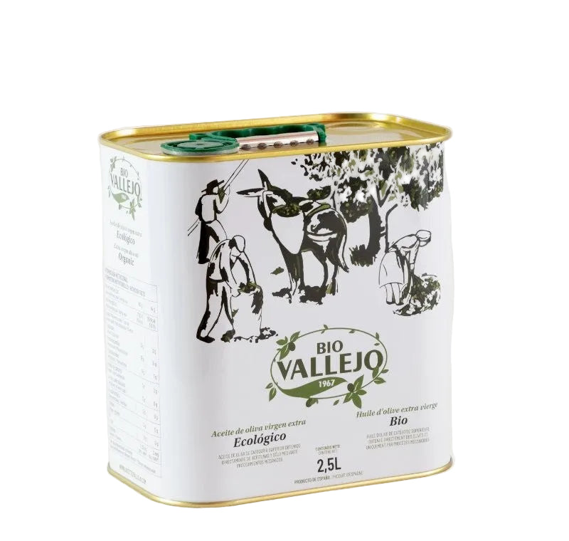 Eko aliejus kepimui 🍳 – Ispanijos asiliukai (Picual) 2,5L – priekinis vaizdas | Beata Nicholson