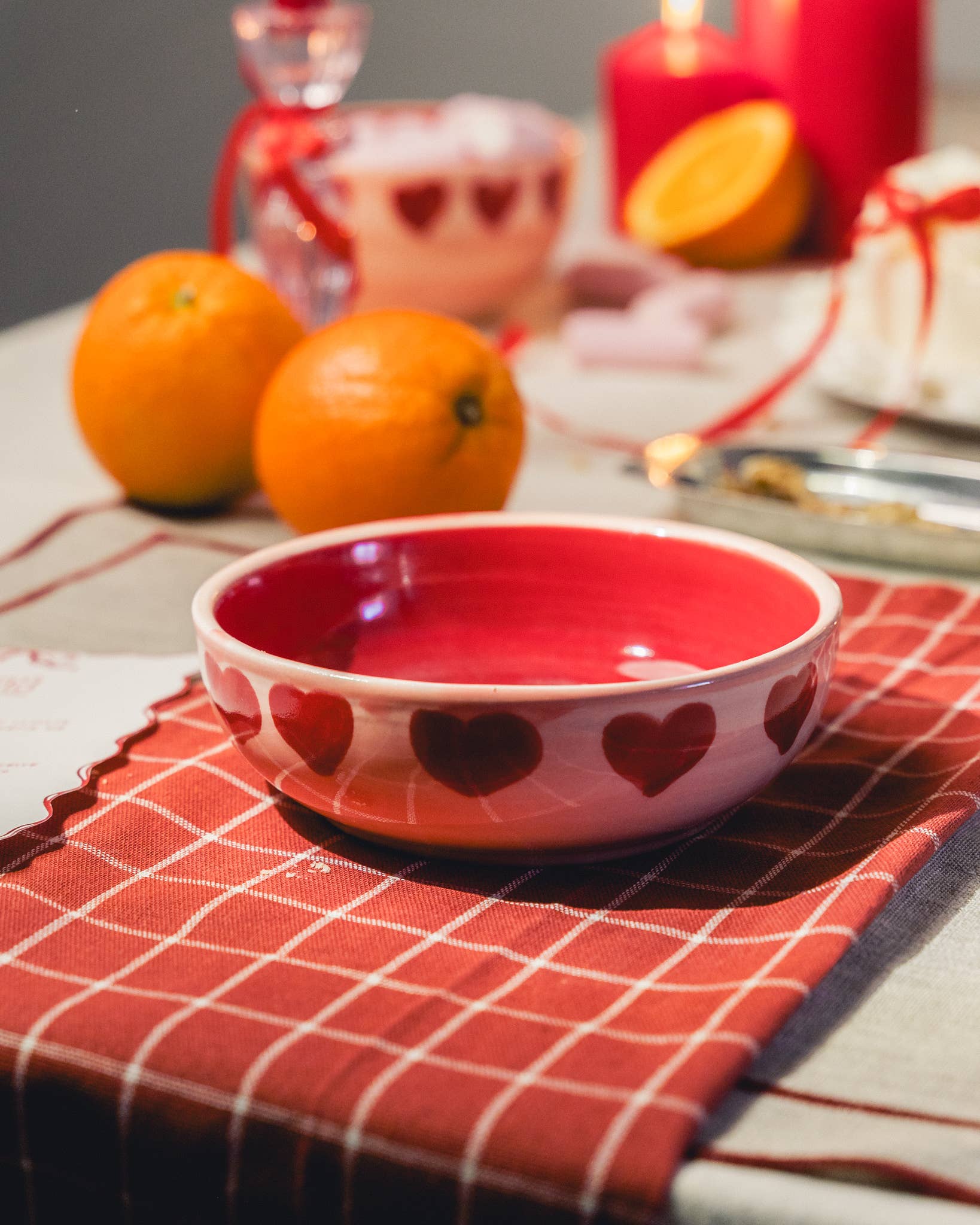 Vidutinio dydžio tarkos lėkštė, ispaniška rankų darbo keramika - Sweetheart