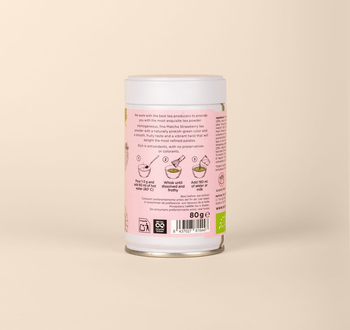 Ekologiška matcha su braškėmis, 80 g – 7 nuotrauka | Beata Nicholson