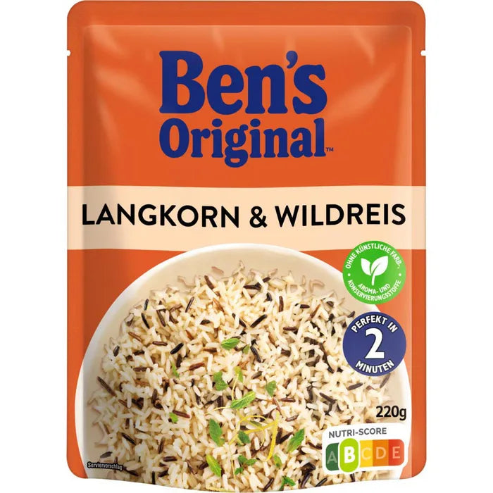 BEN'S ORIGINAL™ Express ilgagrūdžiai ir laukiniai ryžiai 220 g BEN'S ORIGINAL