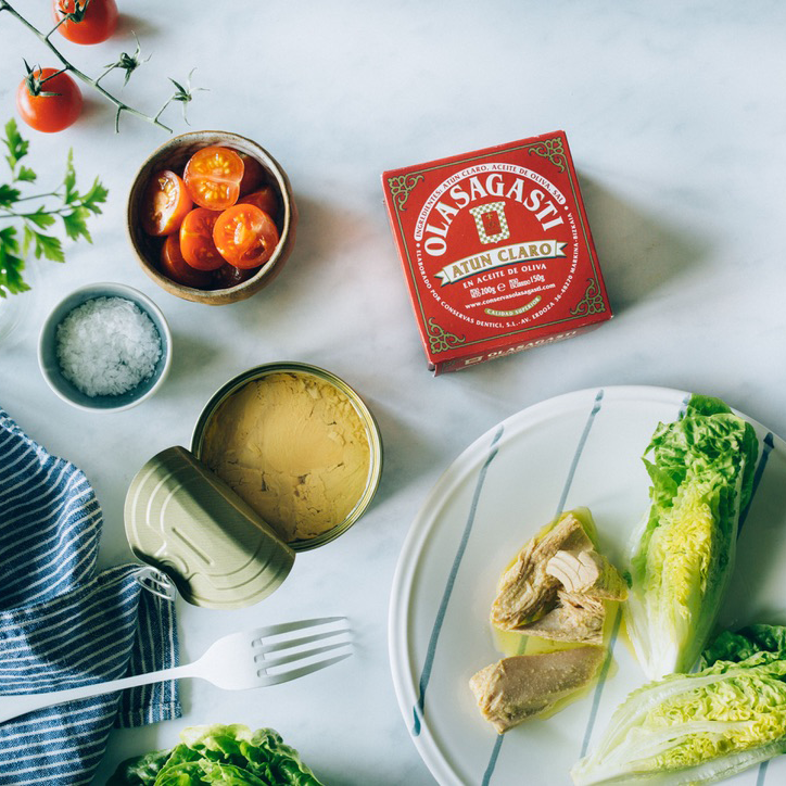 Geltonpelekio tuno kepsnys alyvuogių aliejuje - 120 g | Olasagasti