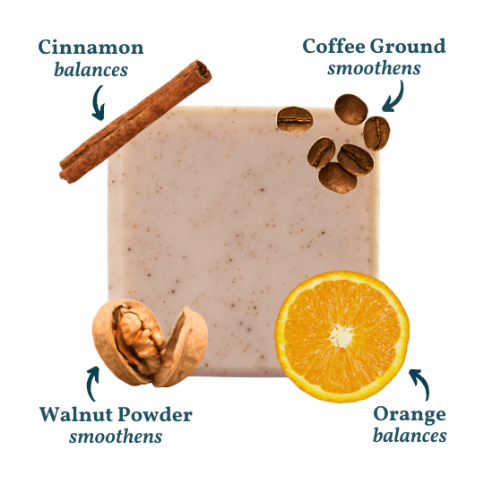 BALANCING SCRUB: Kūno prausiklis – probiotinis muilo gabalėlis