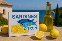Sardinės ekologiškame alyvuogių aliejuje su citrina | Captain Nat – šoninis vaizdas | Beata Nicholson