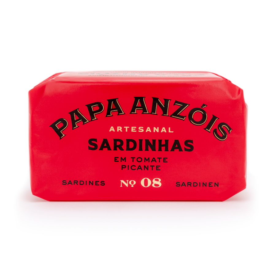 Sardinės aštriuose pomidoruose | Papa Anzóis – priekinis vaizdas | Beata Nicholson