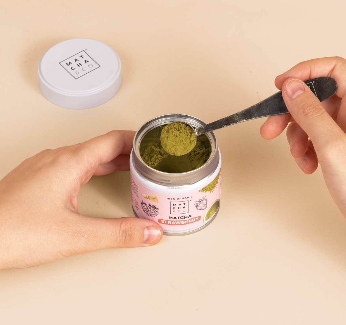 Ekologiška matcha su braškėmis, 80 g – 8 nuotrauka | Beata Nicholson