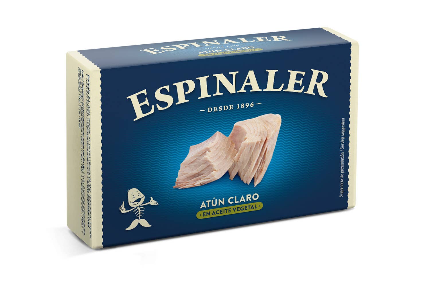 Light Tuna in Vegetable Oil ESPINALER OL-120 – priekinis vaizdas | Beata Nicholson