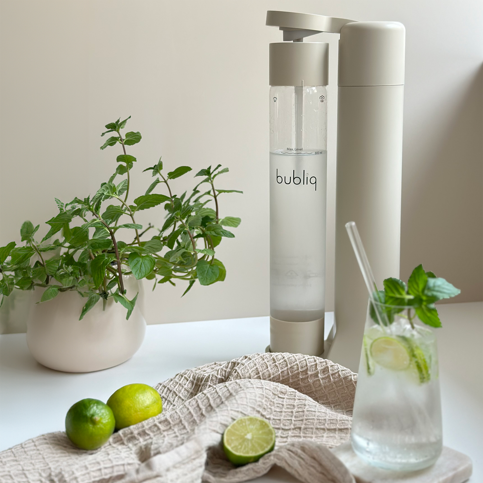 Beige Bubliq Drink Carbonator bubliq