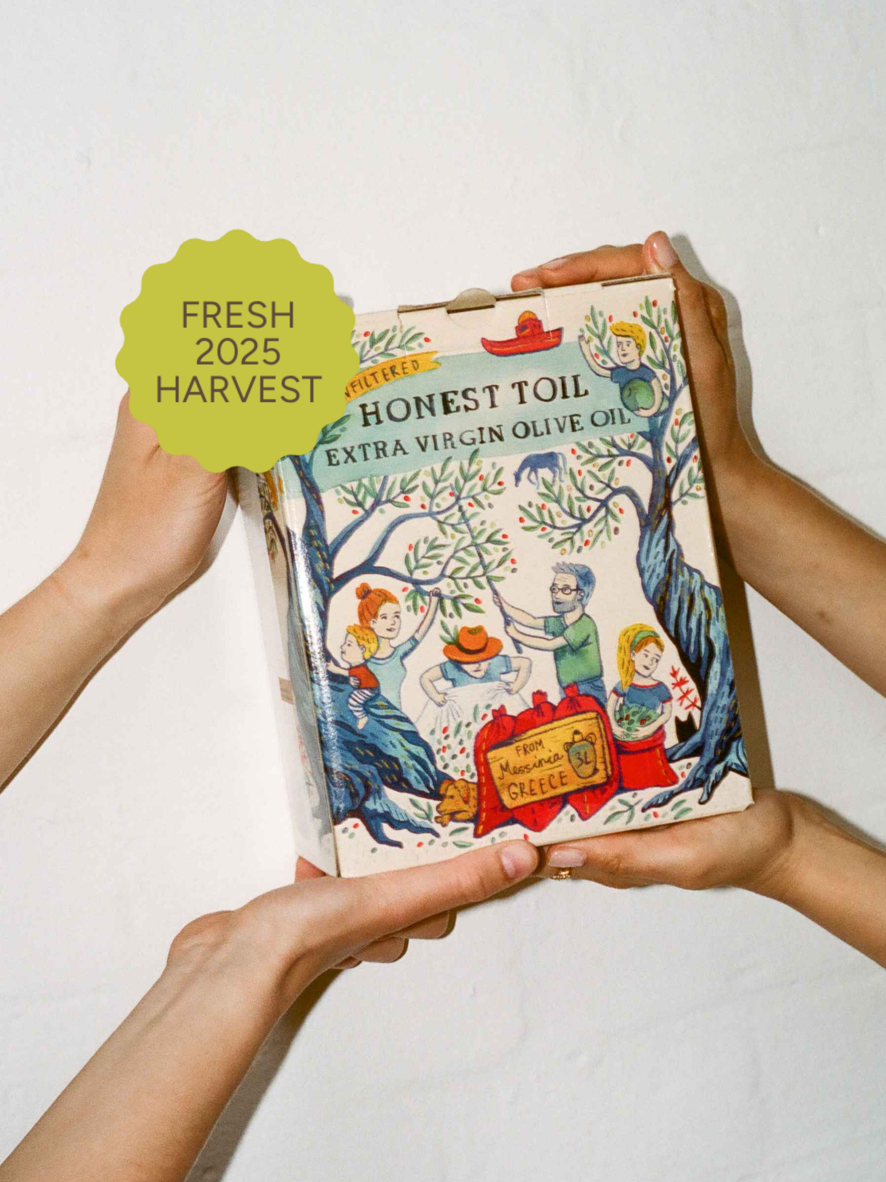 Švelnus, aromatingas, nedidelės partijos 🌿 nefiltruotas ypač tyras alyvuogių aliejus, 3 litrai, maišelis dėžutėje